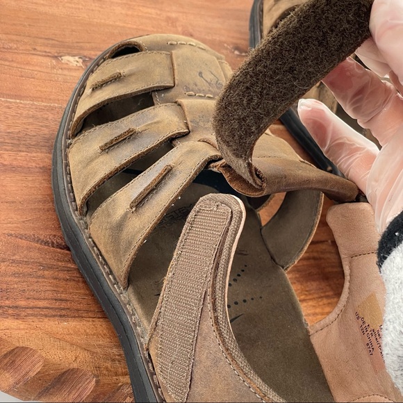 ABEO Men's Brandon Neutral Dark Brown sandals size 12 - Picture 10 of 12